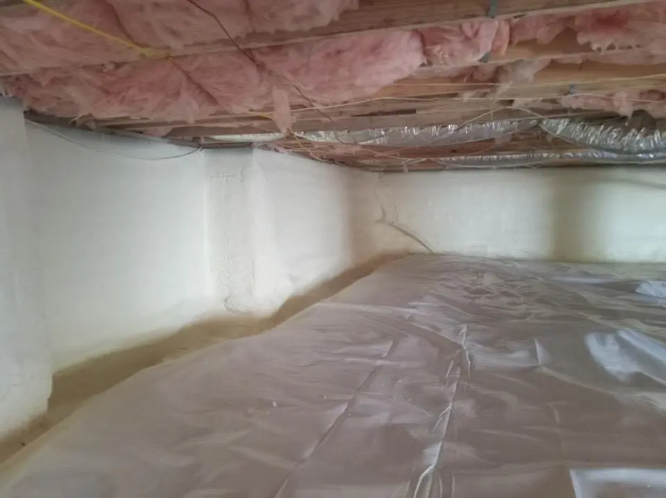 Crawl space encapsulation with closed-cell spray foam for Roof Maintenance in Cleveland